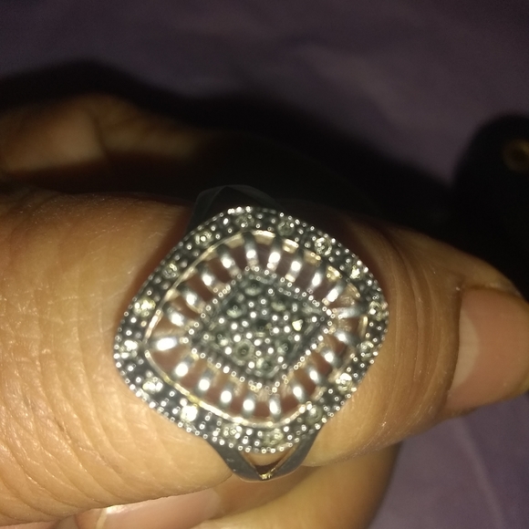 🤗😘GLAMOROUS!/ DIAMOND SHAPE RING SZ,10😘😍 - Picture 4 of 8